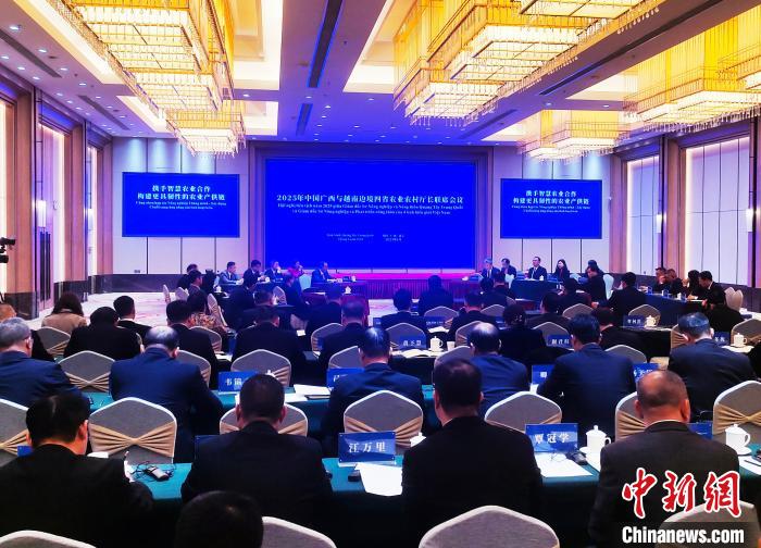 1月20日，2025年中國廣西與越南邊境四省農(nóng)業(yè)農(nóng)村廳長聯(lián)席會議在廣西南寧市召開。圖為會議現(xiàn)場。中新網(wǎng)記者 黃艷梅 攝