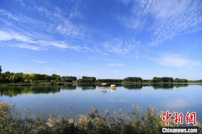 圖為2020年9月,甘肅張掖市甘州區(qū)蘆水灣生態(tài)景區(qū)?!钇G敏 攝 圖為2020年9月,甘肅張掖市甘州區(qū)蘆水灣生態(tài)景區(qū)?!钇G敏 攝