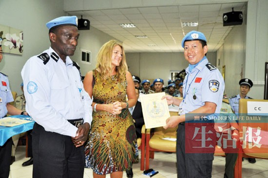 維護(hù)南蘇丹和平 廣西維和警隊獲聯(lián)合國和平勛章