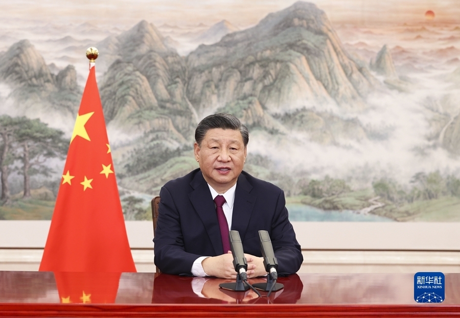 4月21日上午,博鰲亞洲論壇2022年年會開幕式在海南博鰲舉行,國家主席習近平以視頻方式發(fā)表題為《攜手迎接挑戰(zhàn),合作開創(chuàng)未來》的主旨演講。 新華社記者 黃敬文 攝 4月21日上午,博鰲亞洲論壇2022年年會開幕式在海南博鰲舉行,國家主席習近平以視頻方式發(fā)表題為《攜手迎接挑戰(zhàn),合作開創(chuàng)未來》的主旨演講。 新華社記者 黃敬文 攝