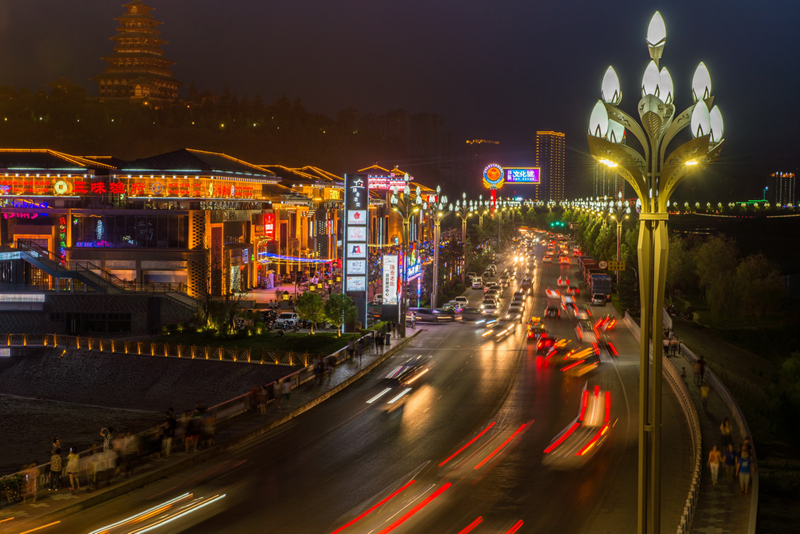 石鼓·太陽(yáng)市夜景。寶雞市委宣傳部